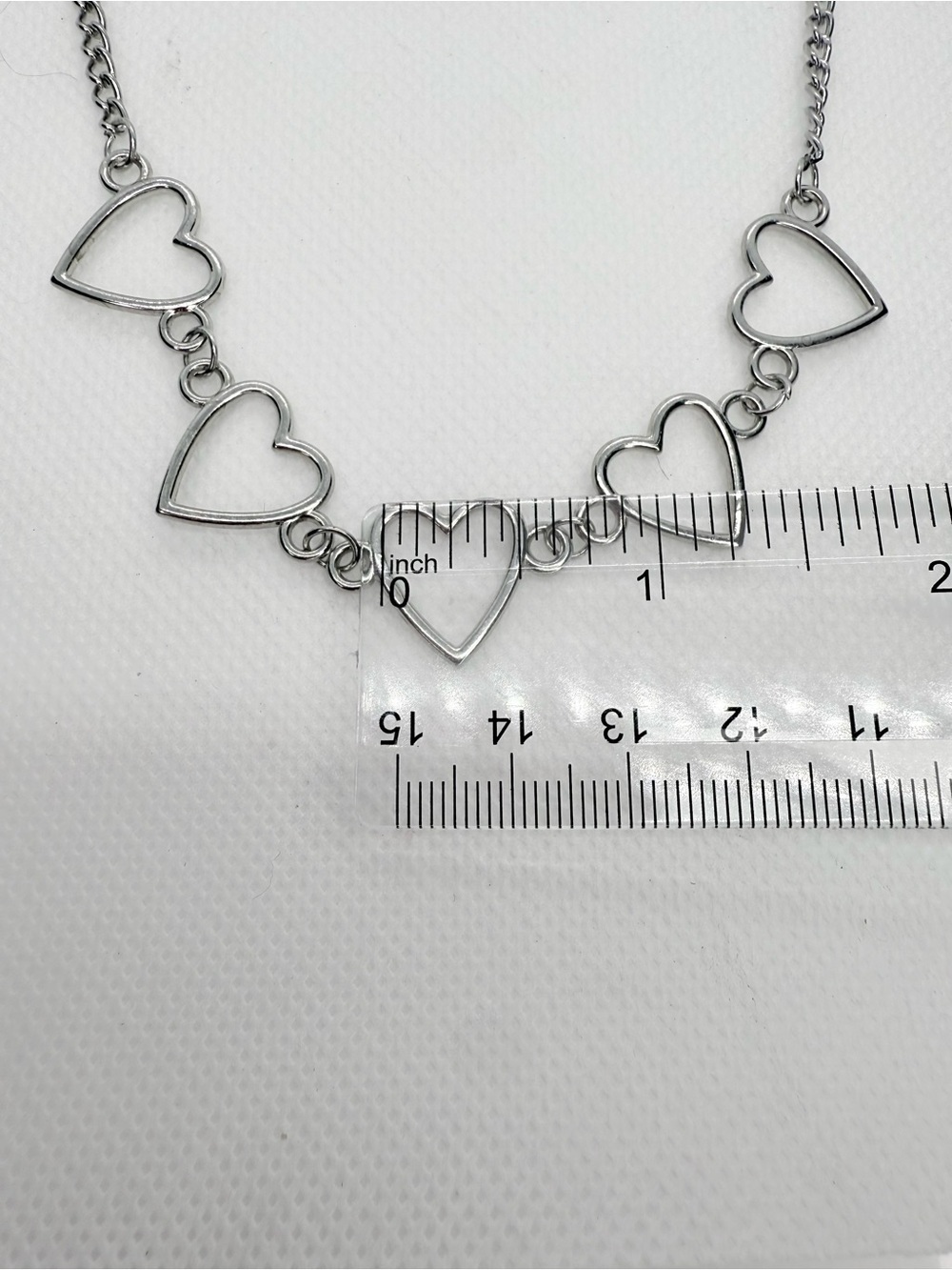 Silver lining Heart Link Necklace - Women's Jewelry - Picture 6 of 6